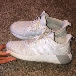 White Adidas Cloudfoam Running Sneakers